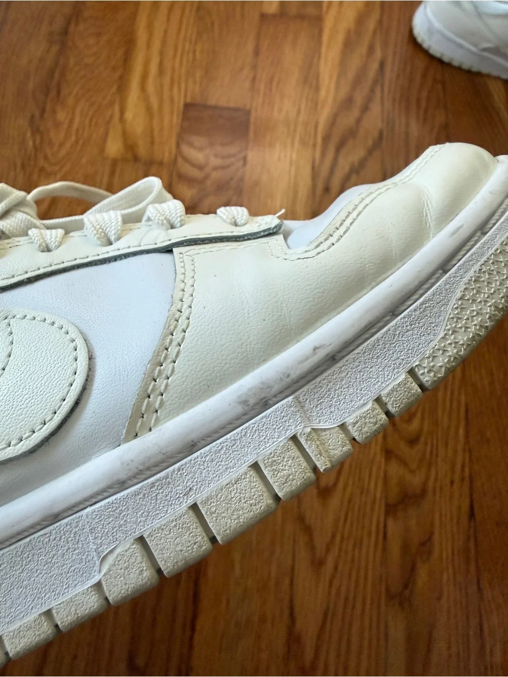 Nike White/Yellow Cream Dunk Sneakers